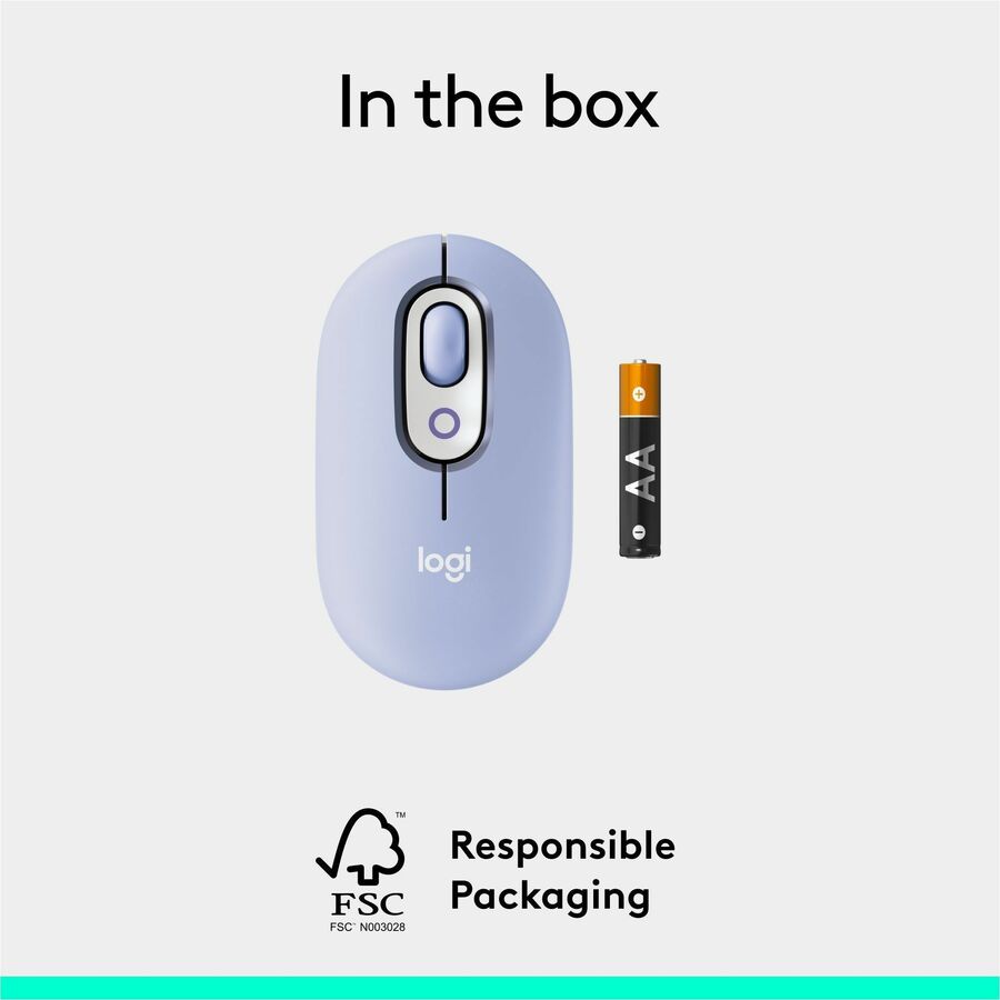 Logitech 910-007410 POP Mouse, Compact and Portable Wireless Bluetooth