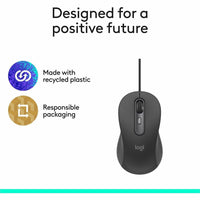 Logitech 910-007497 Signature Wired M520 Large for Business, Optical Wired Mouse