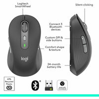 Logitech 910-007508 Signature Plus M750 L Wireless Mouse - Graphite