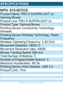 Logitech 910-007529 G PRO X SUPERLIGHT 2c wireless Gaming Mouse