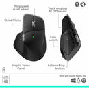 Logitech 910-007560 MX Master 4, Ergonomic Wireless Mouse - Black