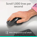 Logitech 910-007560 MX Master 4, Ergonomic Wireless Mouse - Black