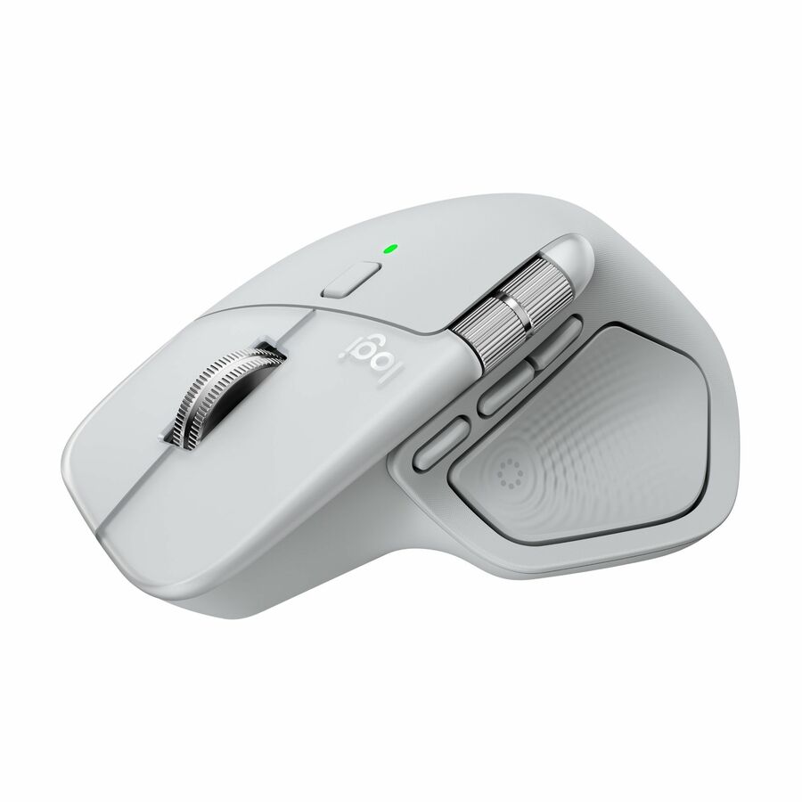Logitech 910-007574 MX Master 4 for Mac, Ergonomic Bluetooth Mouse -White silver