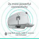 Logitech 910-007574 MX Master 4 for Mac, Ergonomic Bluetooth Mouse -White silver