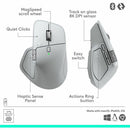 Logitech 910-007574 MX Master 4 for Mac, Ergonomic Bluetooth Mouse -White silver