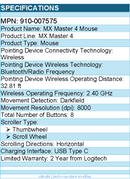 Logitech 910-007575 MX Master 4 for Mac, Ergonomic Bluetooth Mouse