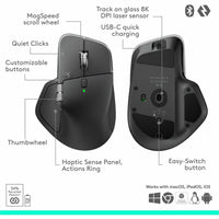 Logitech 910-007616 MX Master 4 for Business, Wireless Mouse with Quiet Clicks