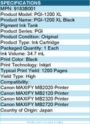 Canon 9183B001 PGI-1200 XL Original Ink Cartridge - Inkjet - High Yield