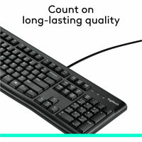 Logitech 920-002478 K120 Plug-and-Play USB Keyboard - Black