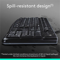Logitech 920-002478 K120 Plug-and-Play USB Keyboard - Black