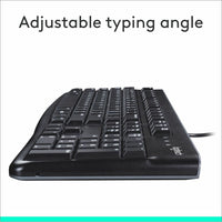 Logitech 920-002478 K120 Plug-and-Play USB Keyboard - Black