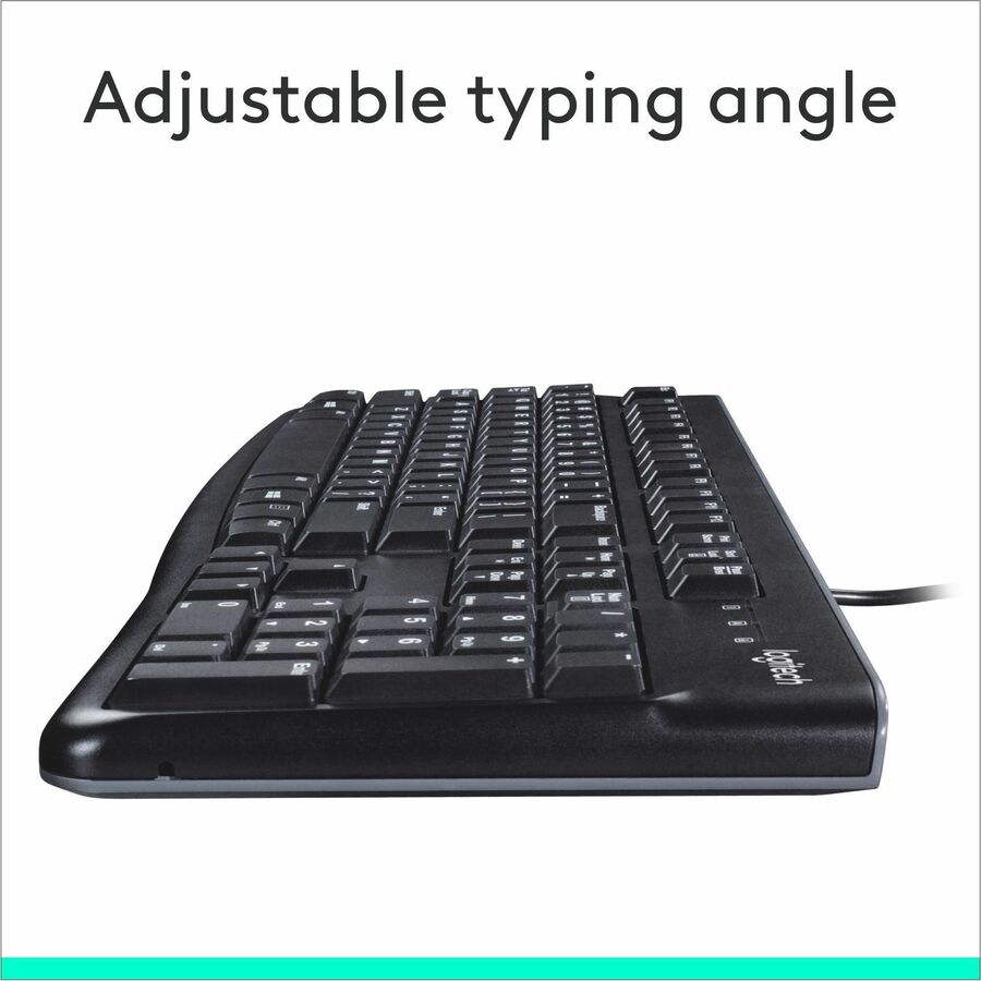 Logitech 920-002478 K120 Plug-and-Play USB Keyboard - Black