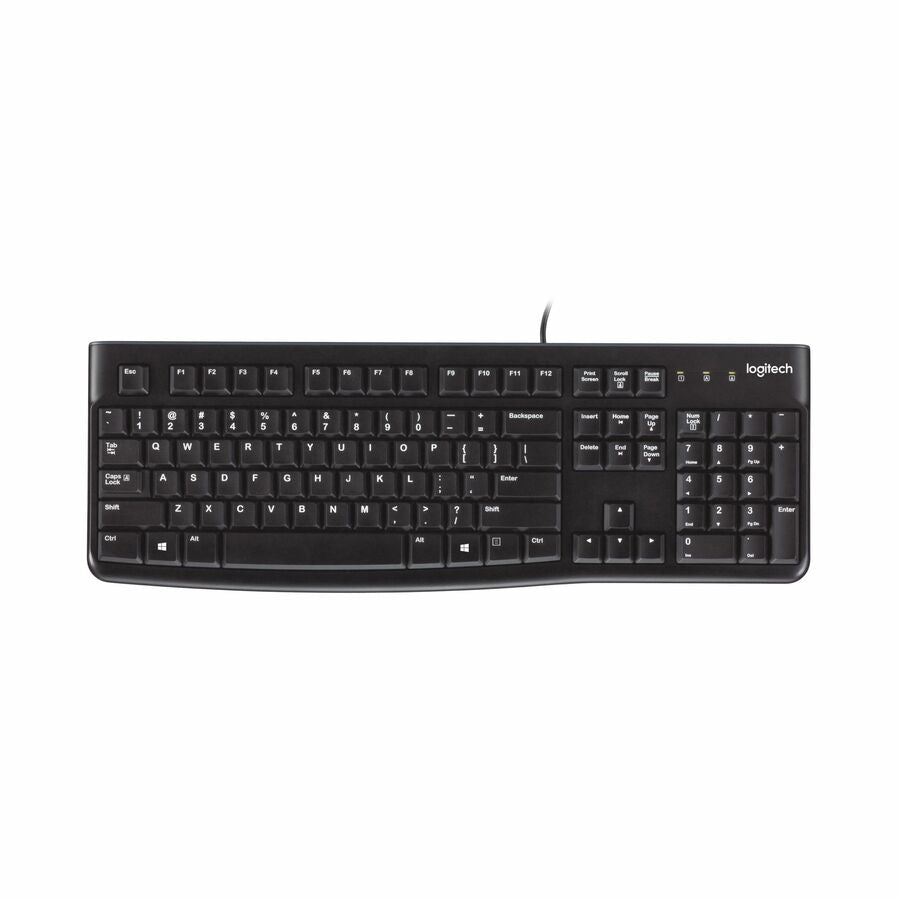 Logitech 920-002478 K120 Plug-and-Play USB Keyboard - Black