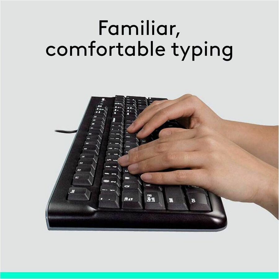 Logitech 920-002565 Keyboard & Mouse Desktop Mk120 Wired USB Retail