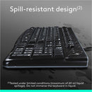 Logitech 920-002565 Keyboard & Mouse Desktop Mk120 Wired USB Retail