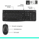 Logitech 920-002565 MK120 Wired Keyboard and Mouse Combo for Windows