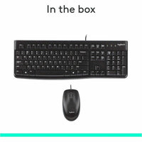 Logitech 920-002565 Keyboard & Mouse Desktop Mk120 Wired USB Retail