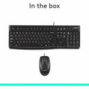Logitech 920-002565 MK120 Wired Keyboard and Mouse Combo for Windows