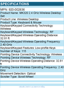 Logitech 920-002836 MK320 Wireless Keyboard and Mouse Combo for Windows