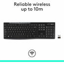 Logitech 920-003051 K270 Wireless Keyboard for Windows, 2.4 GHz Wireless