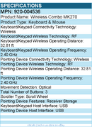 Logitech 920-004536 MK270 Wireless Keyboard and Mouse Combo