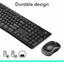Logitech 920-004536 Keyboard Mouse Wireless Combo MK270 2.4GHz Black Retail