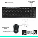 Logitech 920-004536 Keyboard Mouse Wireless Combo MK270 2.4GHz Black Retail