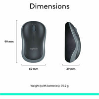 Logitech 920-004536 Keyboard Mouse Wireless Combo MK270 2.4GHz Black Retail