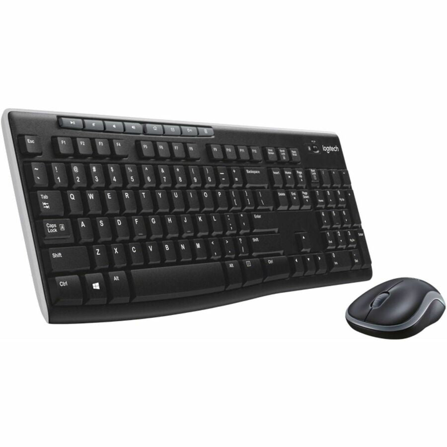 Logitech 920-004536 Keyboard Mouse Wireless Combo MK270 2.4GHz Black Retail