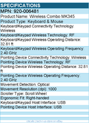 Logitech 920-006481 MK345 Wireless Keyboard and Mouse Combo - Black