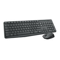 Logitech 920-007897 MK235 Keyboard & Mouse - USB - Wireless - Black