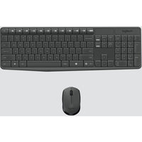 Logitech 920-007897 MK235 Keyboard & Mouse - USB - Wireless - Black