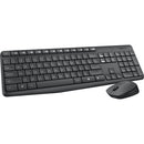 Logitech 920-007897 MK235 Keyboard & Mouse USB Wireless RF - English - Black
