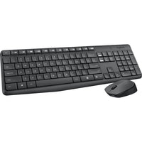 Logitech 920-007897 MK235 Keyboard & Mouse USB Wireless RF - English - Black