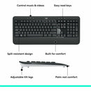 Logitech 920-008671 MK540 Advanced Wireless Keyboard and Mouse Combo