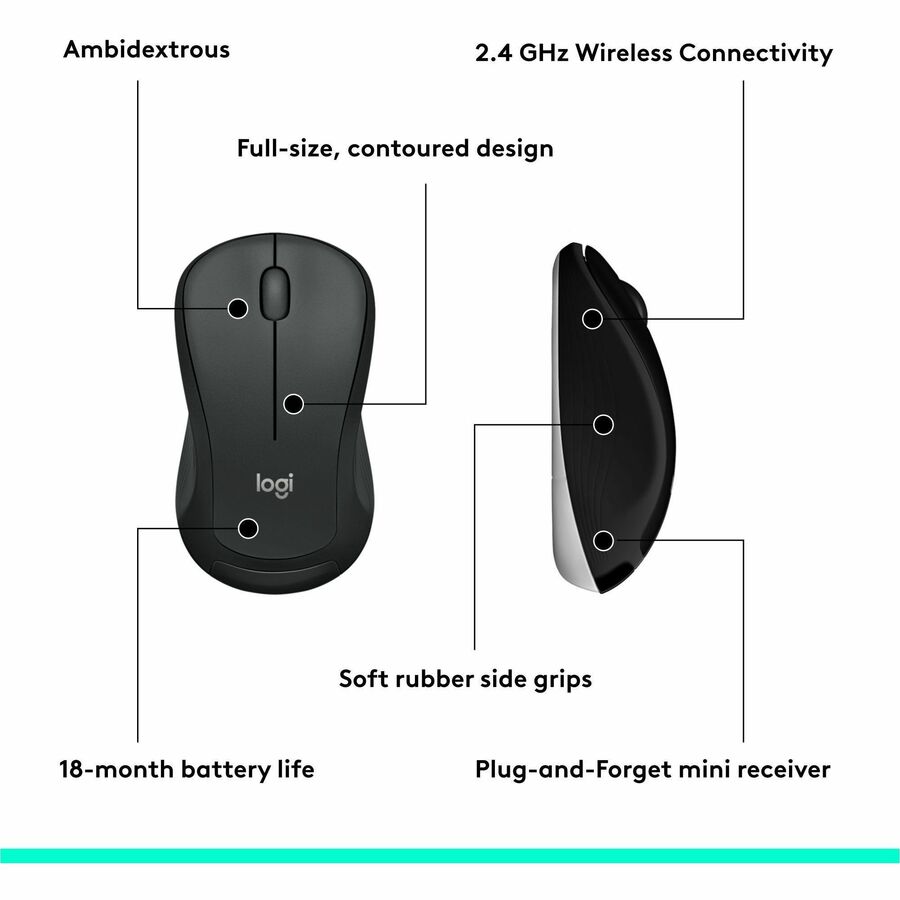Logitech 920-008671 MK540 Advanced Wireless Keyboard and Mouse Combo