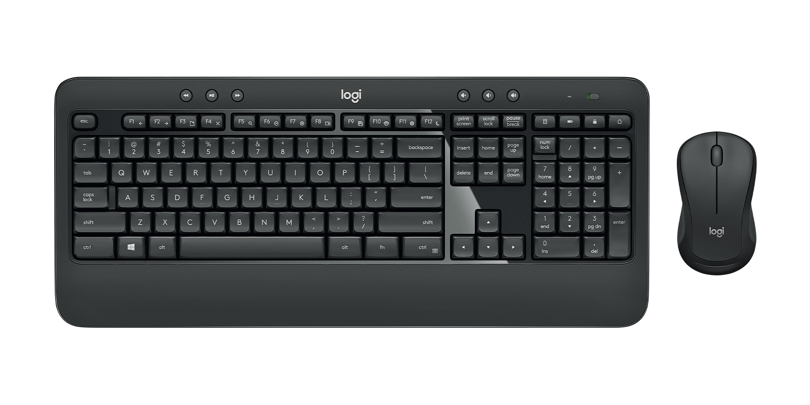 Logitech 920-008671 MK540 Advanced Wireless Keyboard and Mouse - Black
