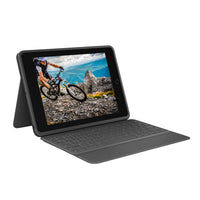 Logitech 920-009312 Rugged Folio Rugged Keyboard/Cover Case - Graphite