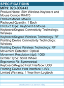 Logitech 920-009443 MK470 Slim Wireless Keyboard and Mouse Combo