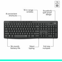 Logitech 920-009782 MK295 Wireless Mouse & Keyboard Combo with SilentTouch