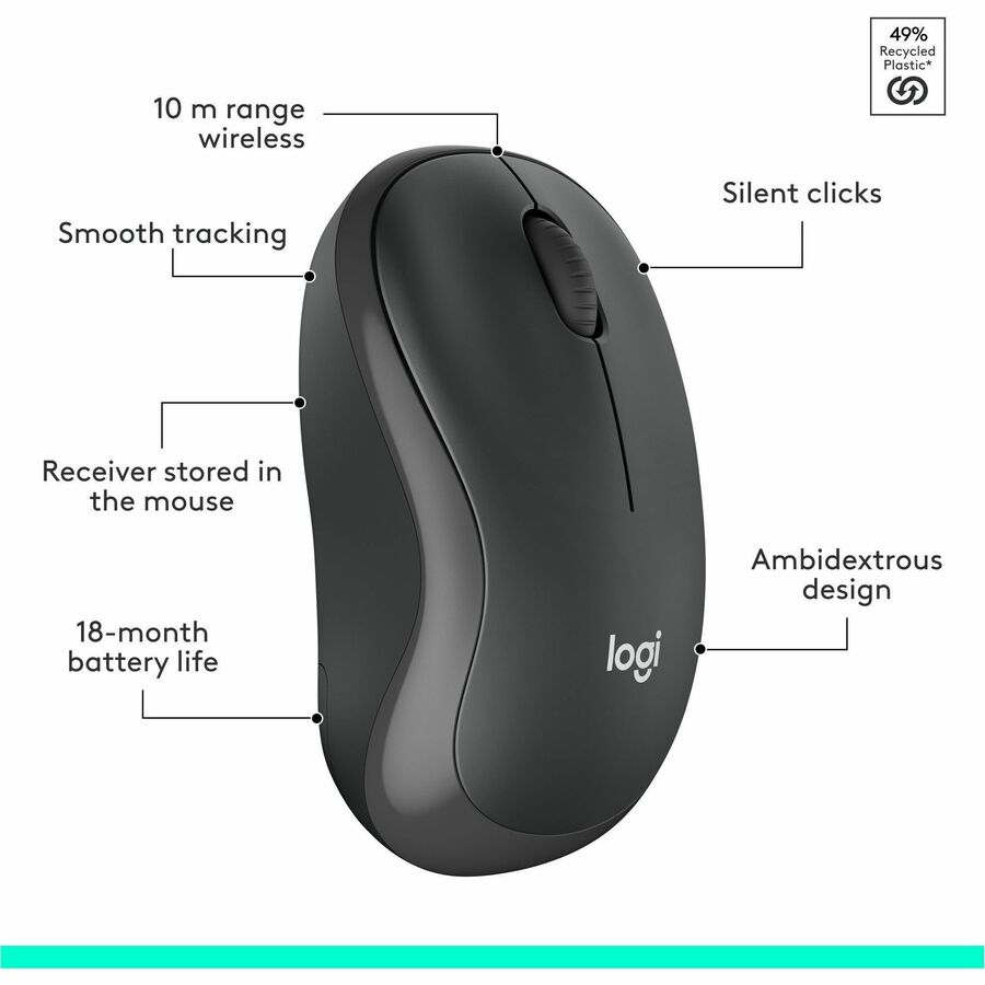 Logitech 920-009782 MK295 Wireless Mouse & Keyboard Combo with SilentTouch