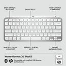 Logitech 920-010389 MX Keys Mini - Mac Minimalist Wireless Illuminated Keyboard
