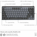 Logitech 920-010831 MX Mechanical Mini for Mac Wireless Illuminated Keyboard