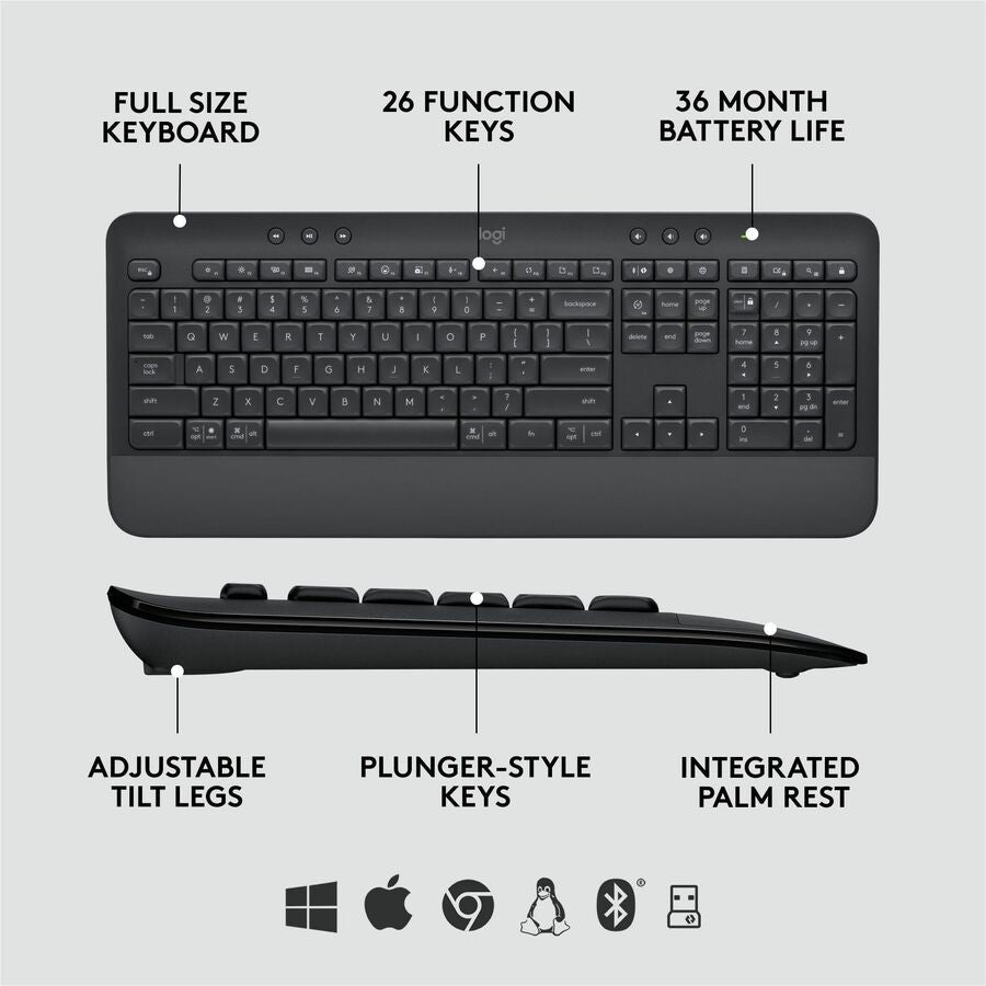 Logitech 920-010909 Signature MK650 Combo - Wireless Mouse and Keyboard