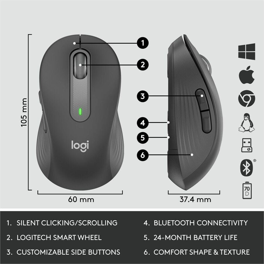 Logitech 920-010909 Signature MK650 Combo - Wireless Mouse and Keyboard