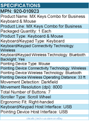 Logitech 920-010923 MX Keys Combo for Business Keyboard & Mouse - Wireless