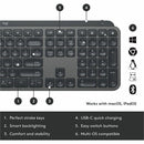 Logitech 920-010923 MX Keys Combo for Business Keyboard & Mouse - Wireless
