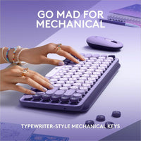 Logitech 920-011233 POP Keys Mechanical Wireless Keyboard - Cosmos