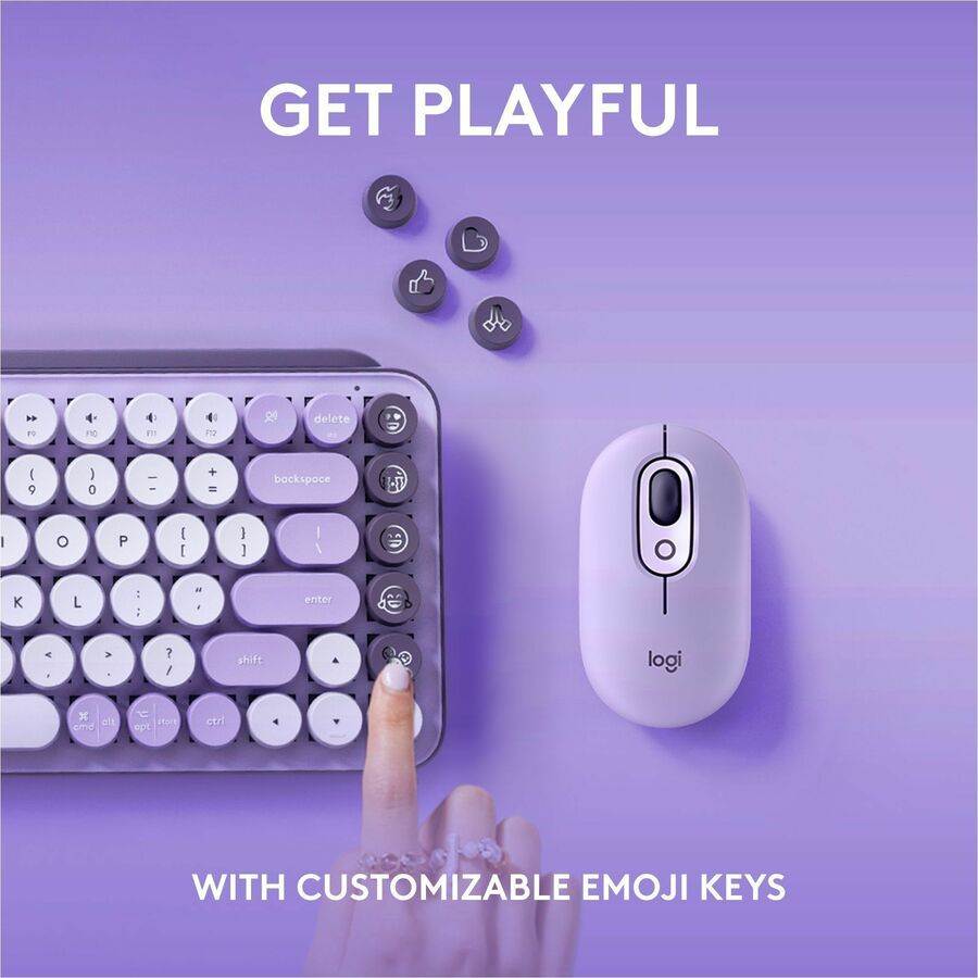 Logitech 920-011233 POP Keys Mechanical Wireless Keyboard - Cosmos