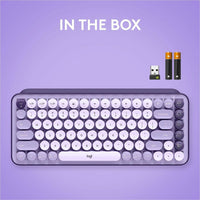 Logitech 920-011233 POP Keys Mechanical Wireless Keyboard - Cosmos